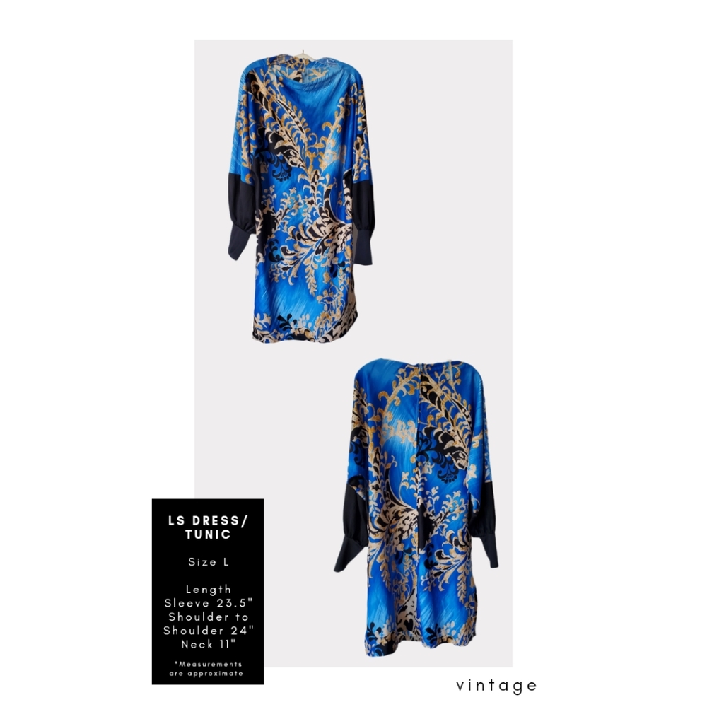 SOLD Vintage Long Sleeve Baroque Dress